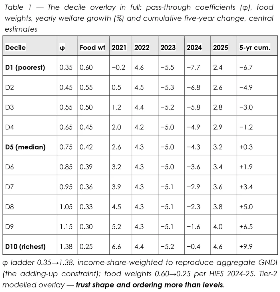 Welfare-GDP framework