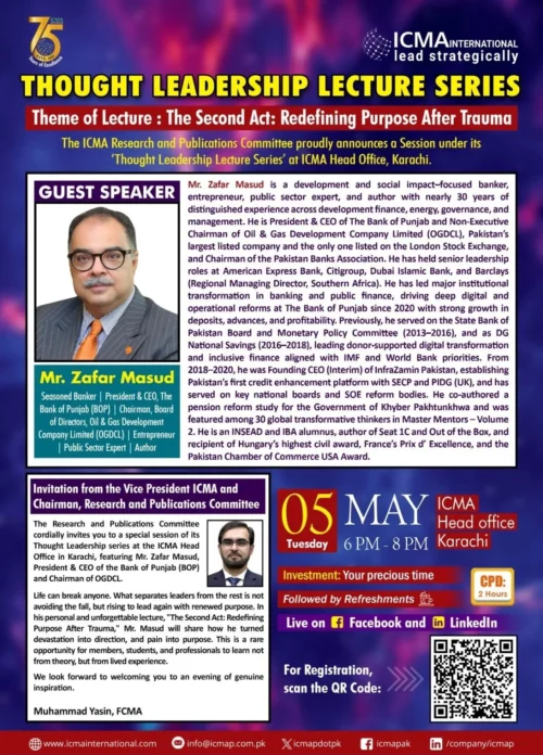 Thought Leadership ICMA The Second Act: Redefining Purpose After Trauma — Lecture at ICMA